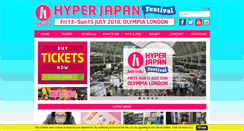 Desktop Screenshot of hyperjapan.co.uk