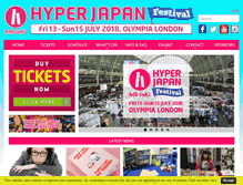 Tablet Screenshot of hyperjapan.co.uk